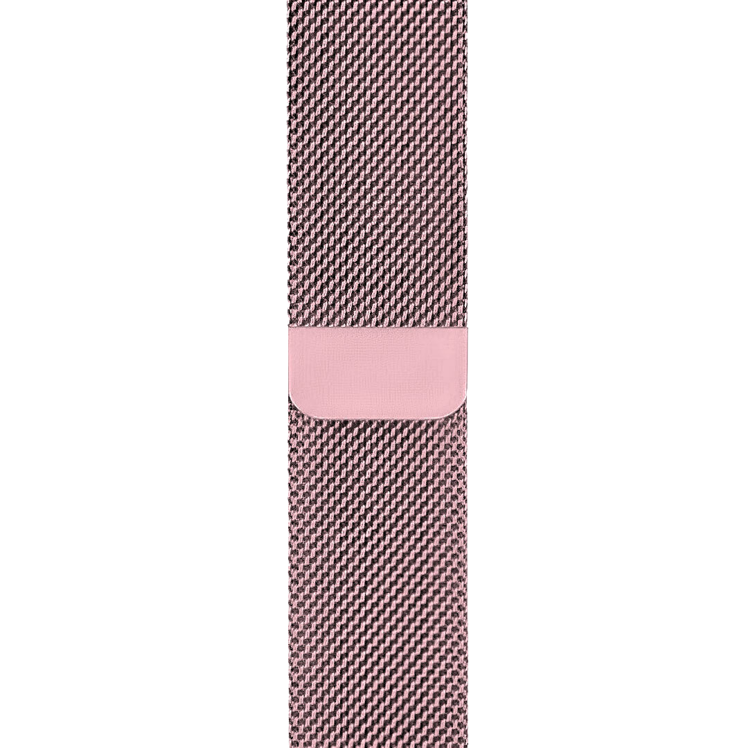 Cinturino a maglia milanese rosa