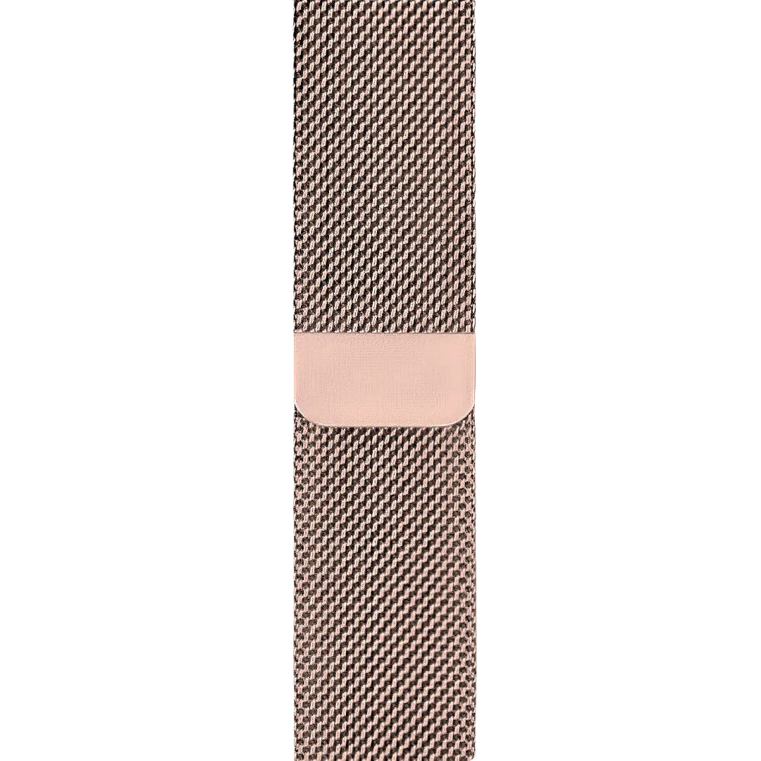 Cinturino a maglia milanese oro rosa