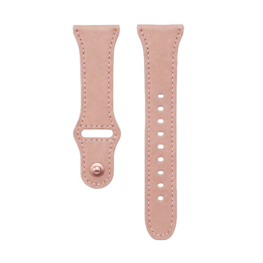 Cinturino in pelle con fibbia moderna rosa