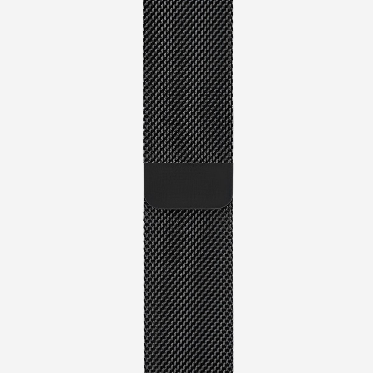 Cinturino a maglia milanese nero