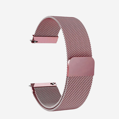 Cinturino a maglia milanese rosa