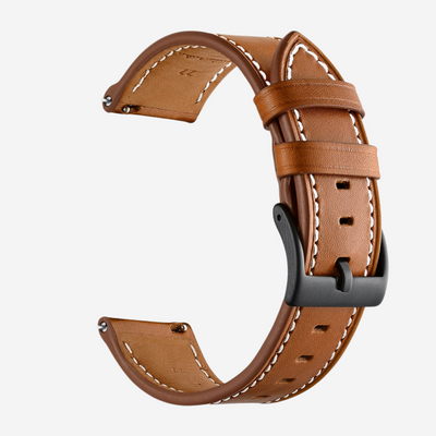 Cinturino in pelle marrone