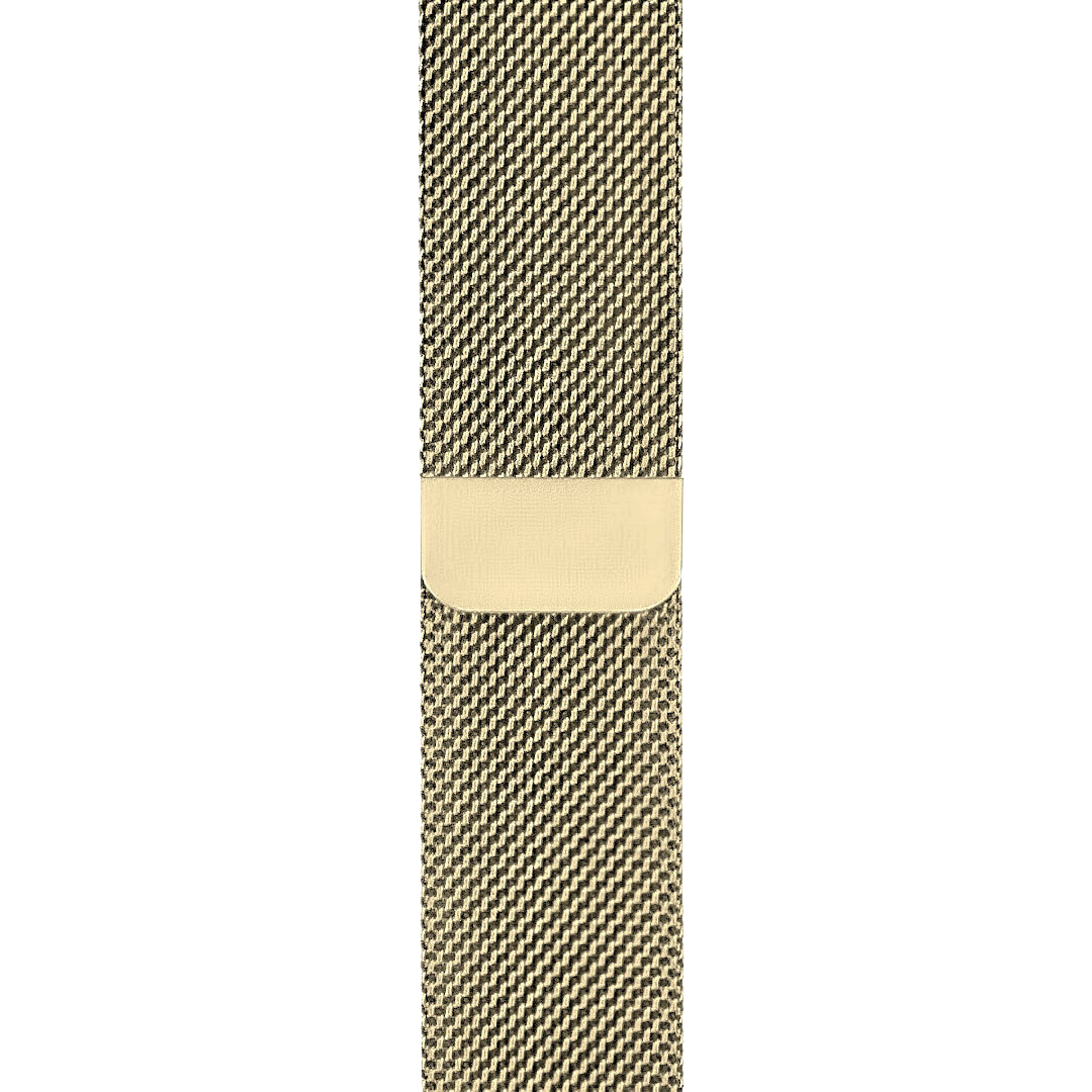 Cinturino a maglia milanese oro