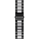 Bracciale a acciaio nero/argento