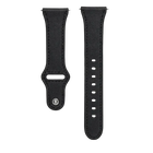 Cinturino in pelle con fibbia moderna nero