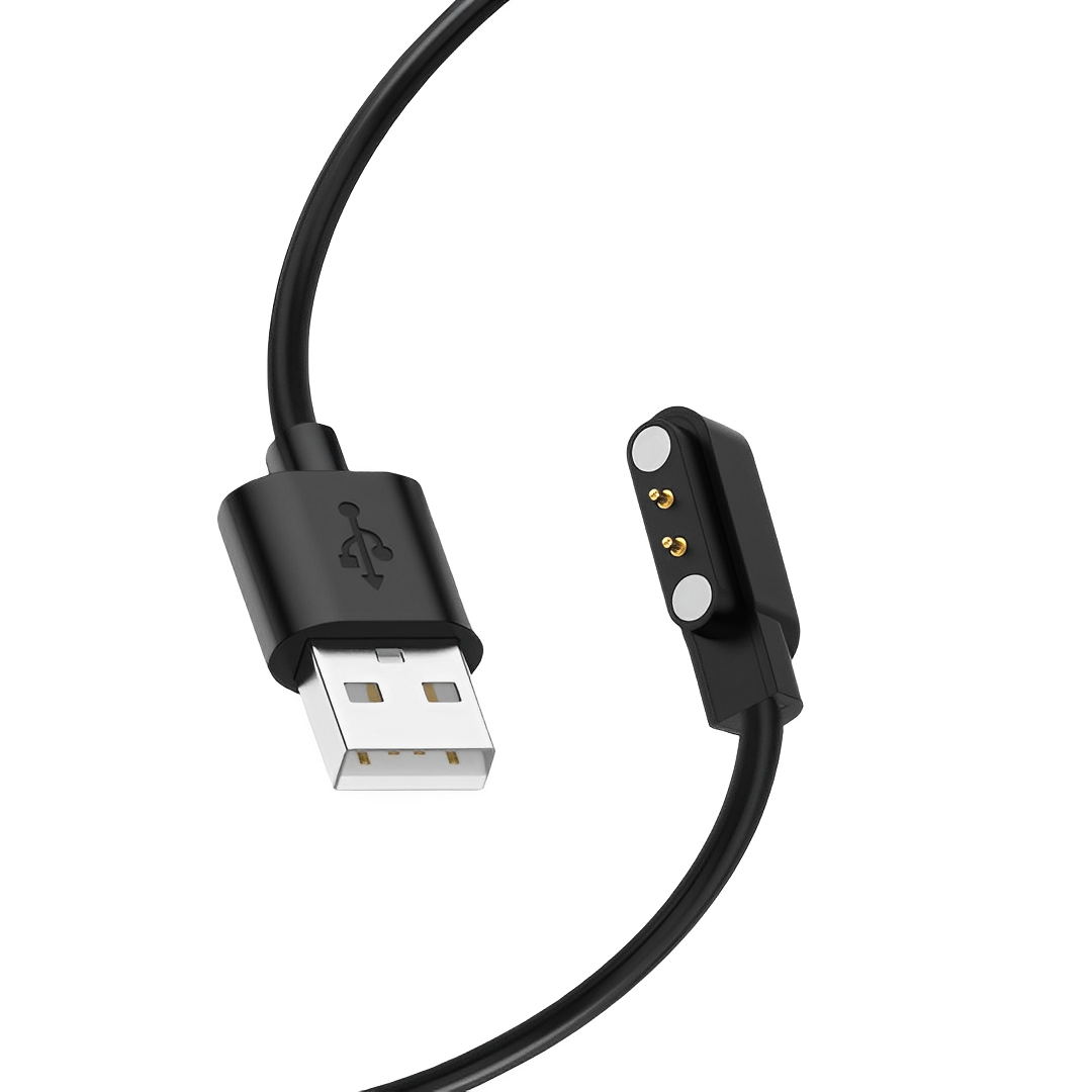 Cavo Di Ricarica USB Per Ticwatch Pro 3 – 100 Cm, Ricarica Veloce, Protezione Multipla, Nero